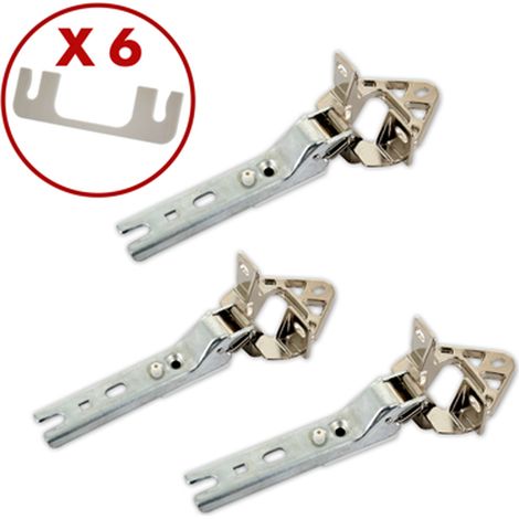 SOS Accessoire Lot de 3 charnières de porte pour Réfrigérateur, congélateur BOSCH 00268699, 5554870