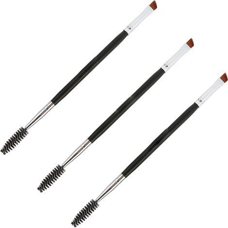 3Pcs Brosse Double Face pour Sourcils, Idéale pour Maquillage à Domicile, Salon et Déplacements (1/5)