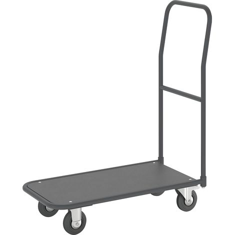eurokraft pro, Chariot plate-forme, plateau en MDF, avec barre (1/5)