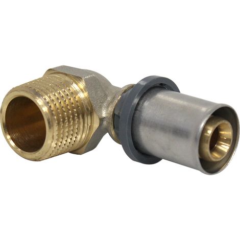 Raccord multicouche à sertir TH - Coude Mâle 1/2" (15/21) - Ø16x2,0 - Arcanaute (1/4)