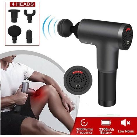 Pistolet de Massage Musculaire,Pour Récupération de Fatigue,Appareil de Massage à Percussion à 6 Vitesses (1/4)
