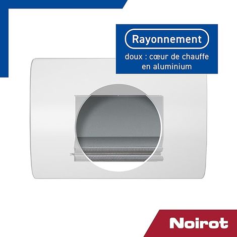 Radiateur à inertie sèche NOIROT RadNéo horizontal 1000W blanc — vue 4