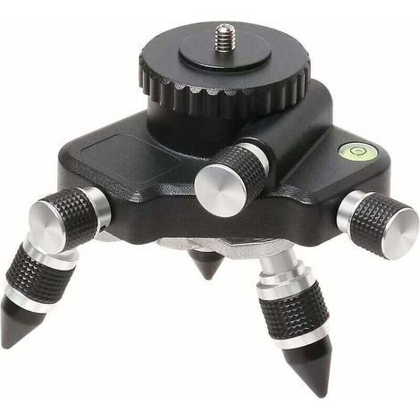 Ulisem Adaptateur de niveau laser – Base rotative à 360° pour connecteur de trépied de niveau laser de ligne, base de trépied pivotante pour adaptateur de niveau de 6,35 mm et 5/8 (1/5)