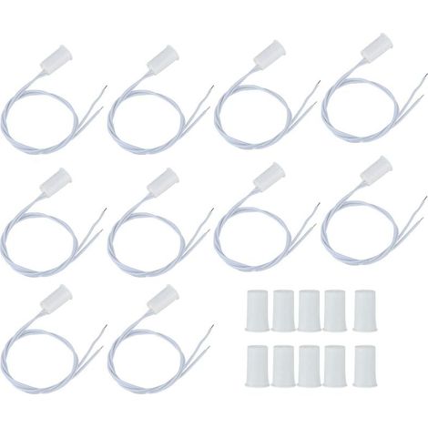 Alarme de Capteur de Contact de Fenêtre de Porte de Sécurité Filaire, 10pcs Alarme de Commutateur Magnétique Reed Capteur de Porte Magnétique pour la Sécurité à Domicile et les Systèmes D (1/5)