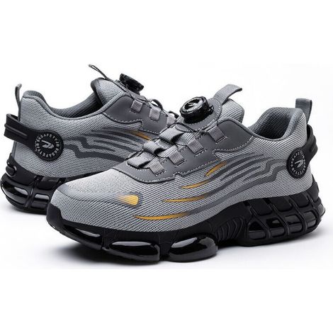 Chaussures de sécurité S3 pointure 47 légères et respirantes – Embout en acier anti-écrasement – Semelle antidérapante avec coussin d'air (1/5)