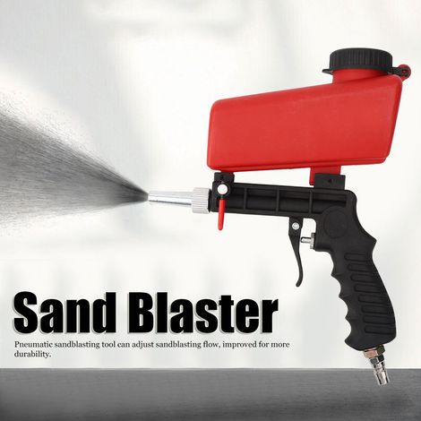 Pistolet de sablage pneumatique, petit pistolet de sablage portatif, pistolet de sablage pneumatique portable (1/5)