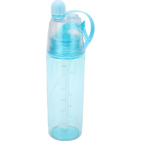 Bouteille d'eau pulvérisateur transparent grande capacité pour randonnée sport pique-nique bleu (1/5)