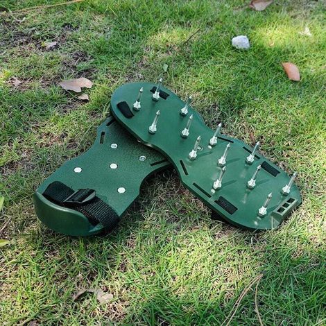 Patchwork clous chaussures, jardin herbe terre de pin 4.2cm herbe clous chaussures de terre de pin gonflable de pelouse, vert (1/4)