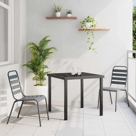Ensemble de salle à manger pour jardin 3 pcs-Salon de jardin Anthracite 451336 (1/5)