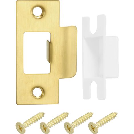 2pcs Gâche de Porte 70x40,3mm en Acier Inoxydable Doré (1/5)