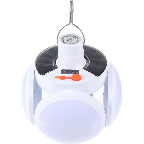 Lampada Solare Multifunzione per il Campeggio e la Luce di Emergenza Sospeso la Pratica e Ricaricabile per l'Illuminazione Esterna di una Tenda, e le Attività all'aperto (1/5)