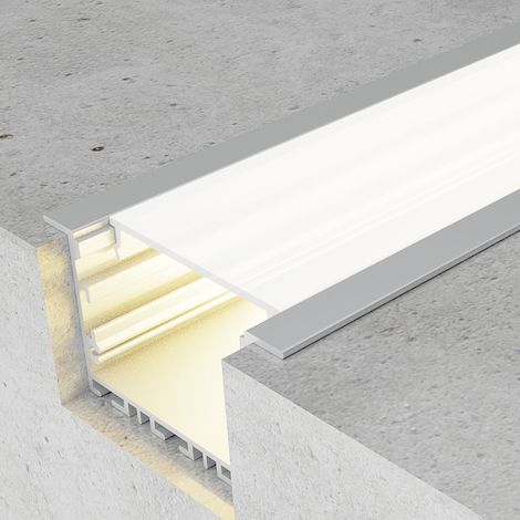 Profilé aluminium Epyf - 2 mètres Aluminium - Ledme - LM3791 (1/4)