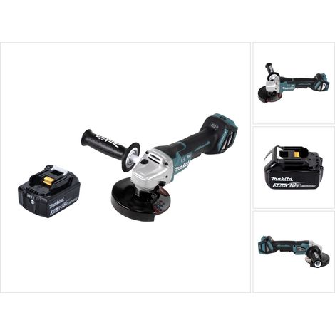 Amoladora angular sin cable Makita DGA 517 F1 18 V 125 mm sin escobillas + 1x batería recargable 3,0 Ah - sin cargador
