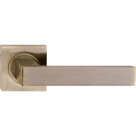 Maniglia per porta quadrata Qubik con finitura patinata - MP KL vqkp