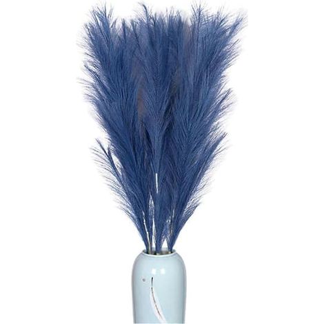 BelleRise - Herbe de la pampa naturelle séchée pour décoration intérieure, mariages, style bohème et bleu marine (1/4)