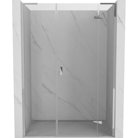 Mexen Mist-H L porte de douche battante droite 135 cm, transparent, chrome - 8A5L-135-001-01-00-P (1/5)