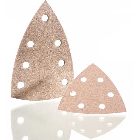 Feuilles abrasives triangulaires HERMES Velours 88x93 mm Grain 40 - Boîte de 50 (1/3)
