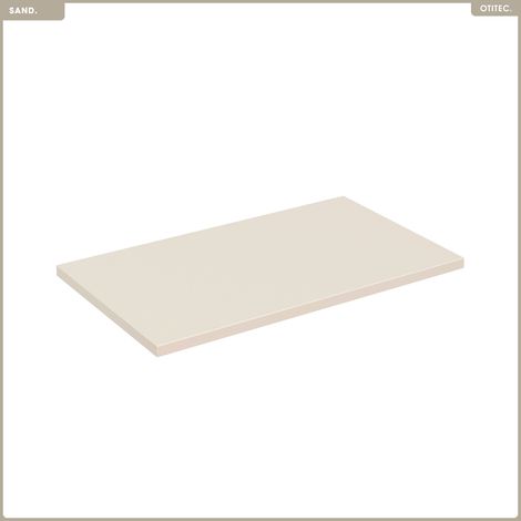 Otitec – Vasque suspendue 80 cm finition sable mate – Bois/MFP et MDF de haute qualité – Montage prêt à monter soi-même – Design épuré (1/3)