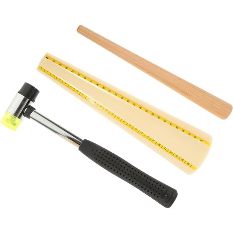 Kit De Marteau pour Bijoux Mandrin pour Bague Ensemble De Bâtons De Mandrins Réglables Outil De Réglage De Bague Maillet pour Bijoux (1/5)