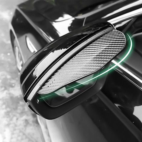 Autocollant universel pour rétroviseur de voiture avec sourcils anti-pluie et lames de pluie. (1/5)