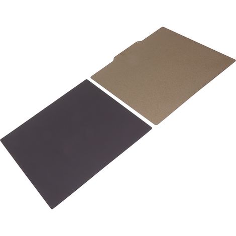 Plateau d'impression 3D en acier à ressort, plateforme magnétique double face PEI 255x255mm, lit magnétique pour Voron, surface texturée poudrée, adhérence optimale. (1/5)