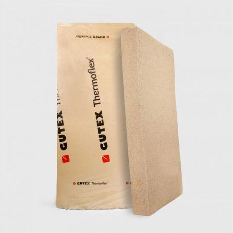 Thermoflex Gutex : Panneau isolant en laine de bois certifié ACERMI, ép. 40mm - 1350 x 575mm (1/5)