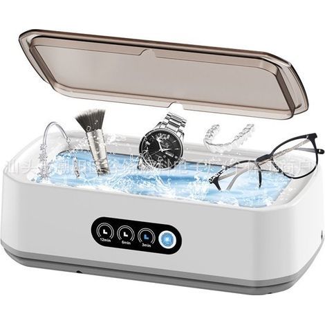 Cellfast – Nettoyeur à ultrasons 650ML – 49000Hz – 3 réglages de temps – Nettoyage doux pour lunettes, bijoux et prothèses dentaires (1/3)