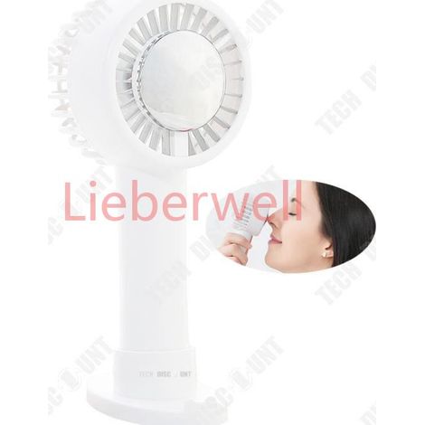 Mini ventilateur de climatisation portatif , TD® , 8W , USB , 2000mAh , Blanc (1/4)