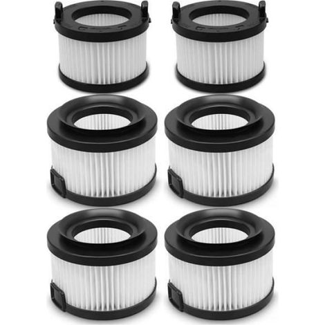 Filtre HEPA De Rechange - Pour Aspirateur Balai Sans Fil VortexIQ 40 - 2 Filtres Principaux Et 4 Préfiltres - Lot De 6 Pièces (1/4)