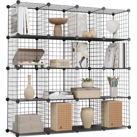 Newlux Estantería Modular Titan C16 Metálica 16 Cubos (125x125x31,5cm) (1/5)