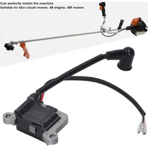 Bobine D Allumage - Pour Debroussailleuse 63cc Et Moteur 48F - Compatible Herb 48 - 1 Unite (1/5)