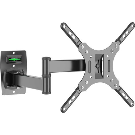 Support TV Mural - Capacité de Charge jusqu'à 15 kg - Design Compact et résistant - Installation Facile - Comprend Un kit d'outils au Format VESA de 50 x 50 à 200 x 200 mm (1/5)