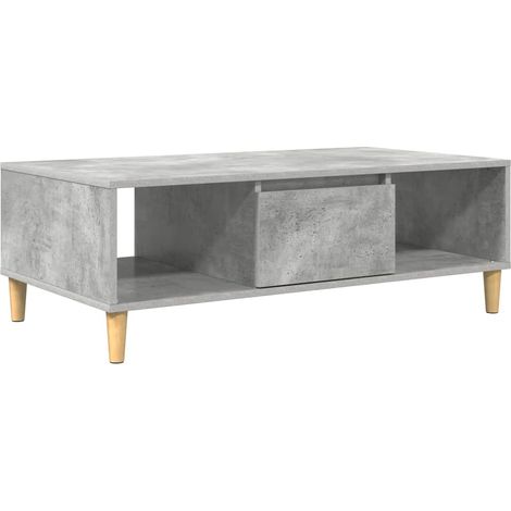 Maison Exclusive - Tavolino da salotto Grigio cemento 102 x 55 x 35 cm