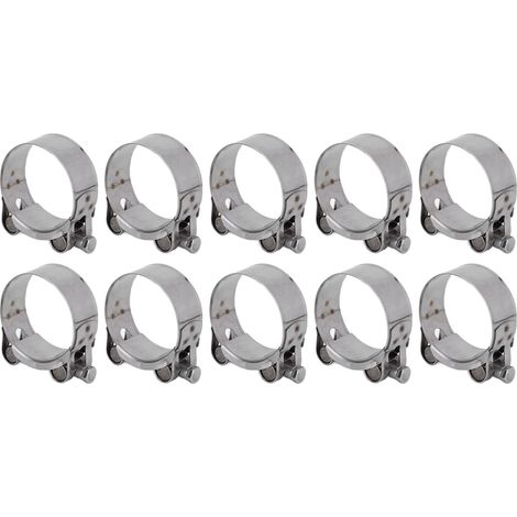 Colliers de serrage haute résistance en acier inoxydable 201, colliers renforcés, colliers de serrage pour tuyaux, clips pour tuyaux d'eau, 36-39 mm (1/5)