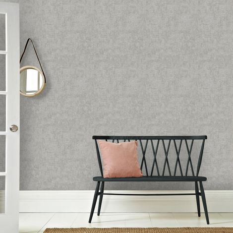 Papier peint intissé Pure Pumice Double largeur 1005 x 104cm Taupe grisé