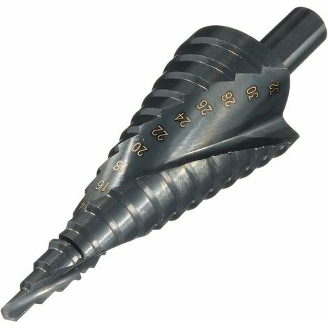HSS-Stufenbohrer, 4–32 mm konischer Metallbohrer für Schraubendreher in Stahl, Holz und Kunststoff