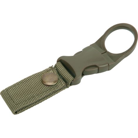 Clip porte-gourde extérieur multifonction pour camping, randonnée, vélo, pêche - Boucle de ceinture, vert armée (1/5)