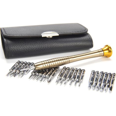 Kit Tournevis 25 en 1 avec Étui, Outils de Réparation pour Téléphone, PC Portable, Lunettes - Alovez-WCY (1/4)