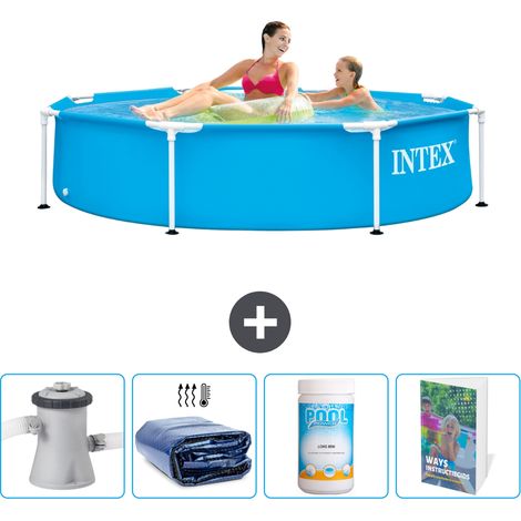 Intex Piscine Tubulaire Ronde - 244x51 cm - 5-pièces  SCB116 (1/5)