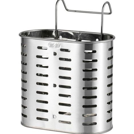 304 Stainless Steel Kitchen Cutlery Holder, Chopstick Holder, Vertical Hanging Chopstick Holder, Storage Basket (1/4)