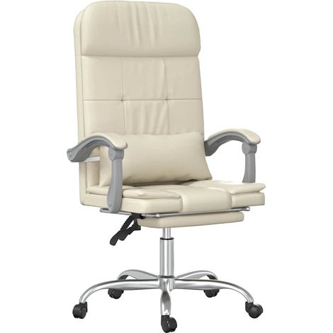 Maison Exclusive - Silla de oficina reclinable masaje cuero sinté (1/5)