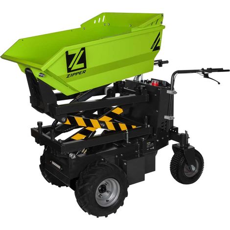 Motocarriola con ruote elettrico idraulico ribaltabile 500kg Zipper zi-ed600hks