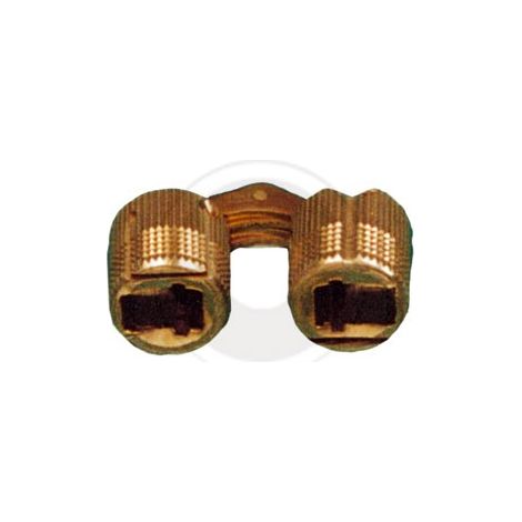 CERNIERA CILINDRICA INVISIBILE OTTONE D 16 MM- 24,0 pz