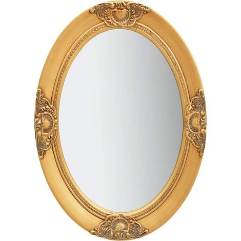 Espejo de pared estilo barroco dorado 50x70 cm vidaXL