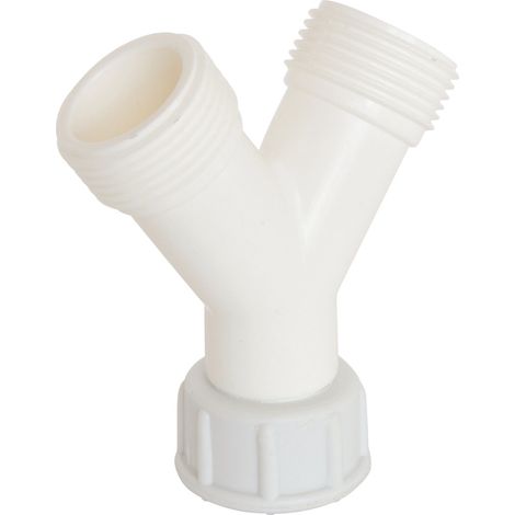Raccord Plast 2 voies Y écr.tournant 20/27 - M20/27 pour tuyaux d'alimentation (1/4)