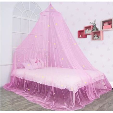 1pcs Auvent de lit avec étoiles fluorescentes phosphorescentes, Moustiquaire pour bébé, Enfants, garç MOUSTIQUAIRE DE LIT PARAPLUIE (1/4)