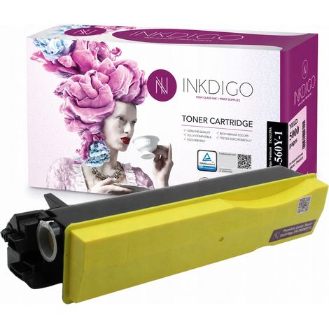 Tóner Inkdigo TK560Y compatible con Kyocera ecosys M6030cdn FS-C5300DN, certificado por TÜV. (1/5)