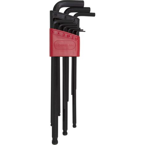 Gedore RED R36675009 Jeu de clés mâles coudées 1.5 mm, 2 mm, 2.5 mm, 3 mm, 4 mm, 5 mm, 6 mm, 8 mm, 10 mm 9 pièces (1/5)