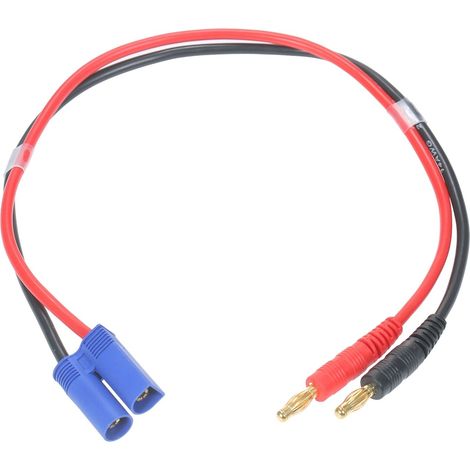 Cable de carga QM158, adaptador de CA, conector macho EC5 a conector banana de 4 mm, cable de carga de 14 AWG, 30 cm (1/5)