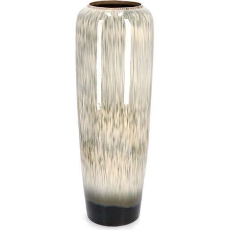 Vaso "Coira" alto in terracotta smaltata per uso esterno h 81 cm